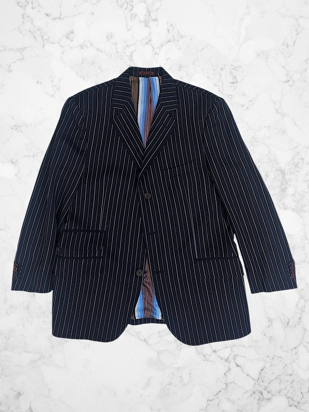 ETRO Pinstripe Wool Blazer